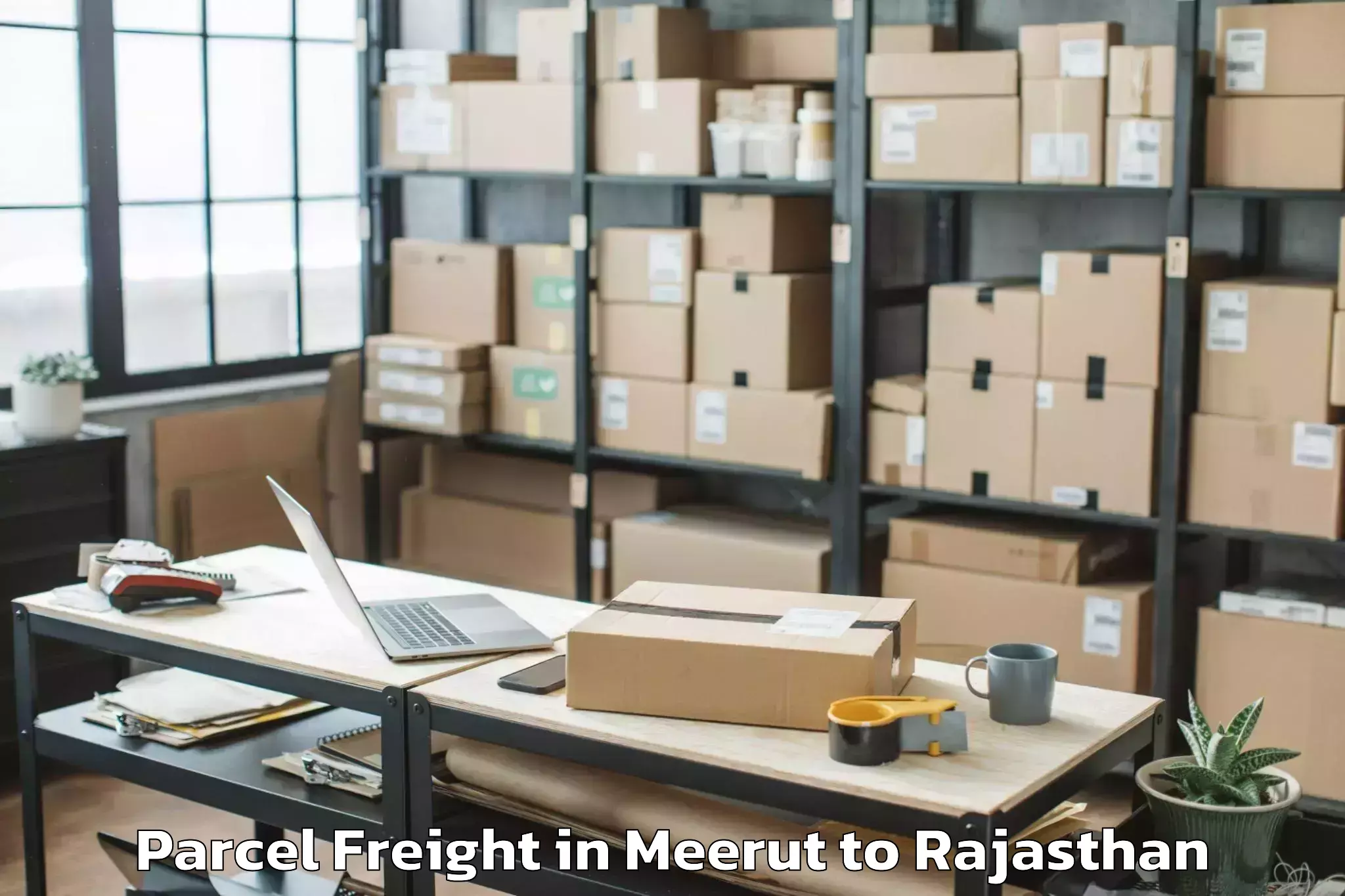 Hassle-Free Meerut to Poornima University Jaipur Parcel Freight